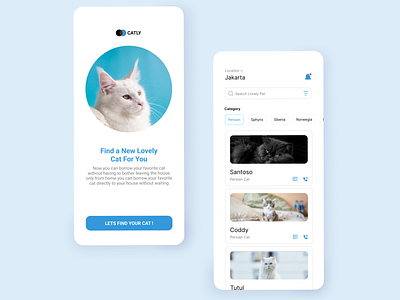 UI Design : Cat Adoption App app application branding dailyui design illustration logo ui ui design uiux user experience user interface ux ux design