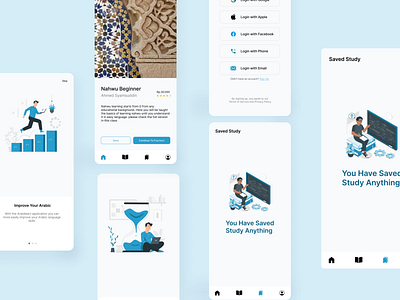 Arabilearn - Mobile App app application dailyui design figma illustration ui ui design uiux user interface ux ux design