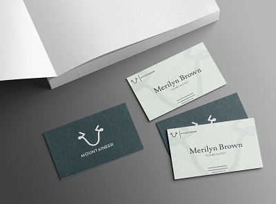 Mountaineer brand brand identity branding business card card color logo colorful logo company design lettermark logo logomark minimalistic logo monogram