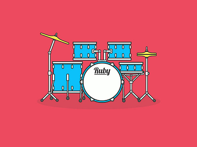 Interactive Drum Kit 🥁 codepen drum drum kit drumkit drums instrument music musical instrument vector