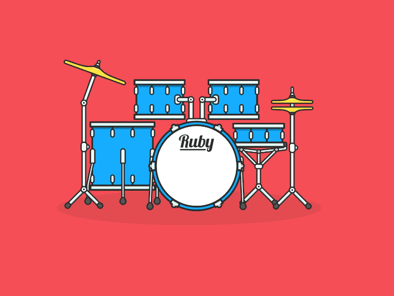 Animated Interactive Drum Kit 🥁 codepen drum drum kit drumkit drums instrument music musical instrument vector