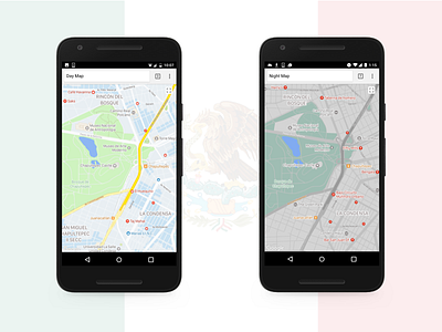 🇲🇽 Day and Night Maps cartography design maps mexico city