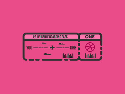 Dribbble Invite / Boarding Pass