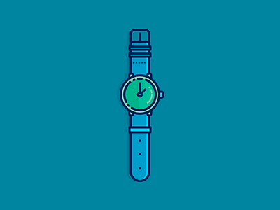 Watch icon minimal outline time timex watch weekender