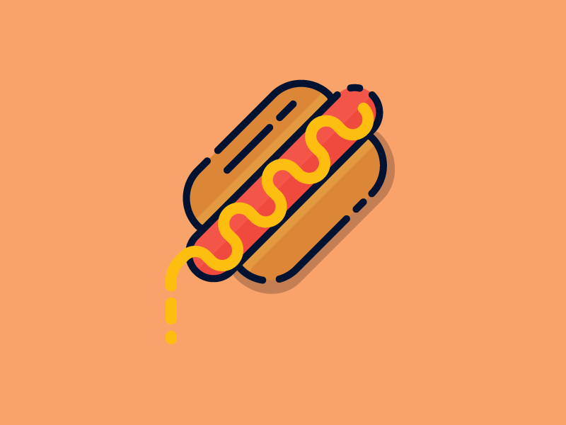 Hot Dog Hallway Gif