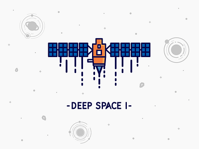 Deep Space I craft deep space i moon planet program solar space stars system