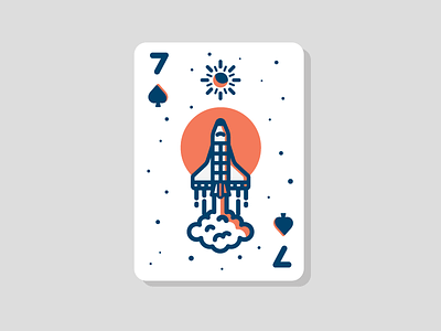 Playing Card V3 blackformat explore explorer launch playing card shuttle space spacecraft stars