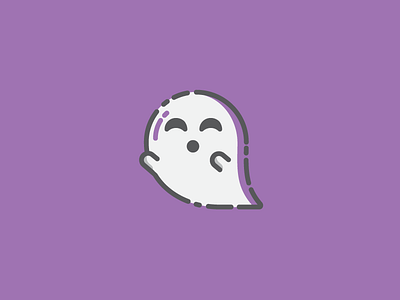 Ghost boo ghost halloween spirit sticker