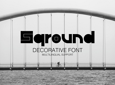 Sqround font circle decorative design font fontface graphic design logo poster round sqround square type