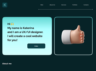 Hi, I'm a UX/UI designer! design figma ui ux web
