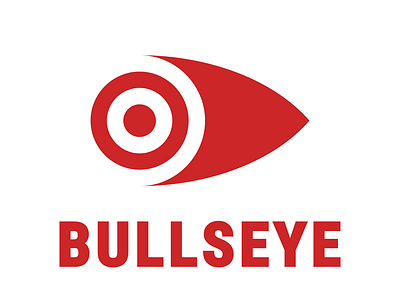 Bullseye app branding logo range shooting shooting range vector