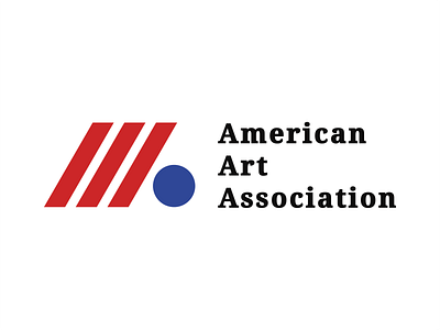 American Art Association america american art association branding logo organization usa