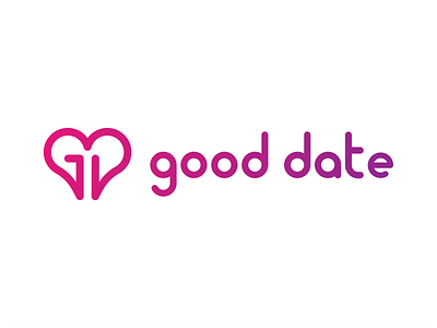 Good Date boyfriend branding date dating girlfriend logo love meet partner romance site website
