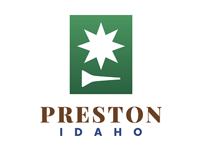 Preston, Idaho america american branding church city farm farming fields idaho latter day saints light logo mountain mountains nature preston rural town urban usa