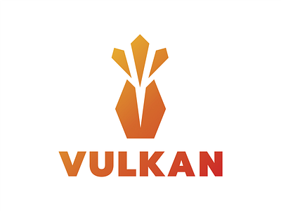 Vulkan ash branding erupt eruption explode explosion fire hot lava logo magma volcanism volcano