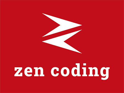 Zen Coding app apps branding business code coding company dev developer developers development devs logo program programmer programmers programming programs
