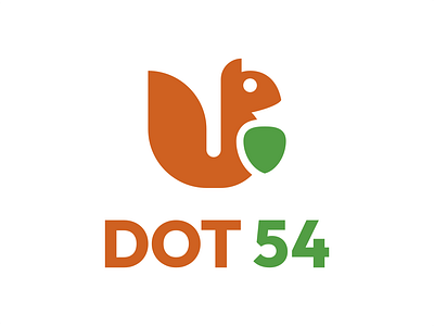 DOT 54 acorn acorns branding business canada company consultant consultants consuting logo squirrel squirrels train trainer trainers training