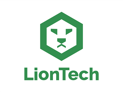 LionTech b2b branding business company computer computers cybersec cybersecurity internet it lion lions logo network networks protection security tech technologies technology