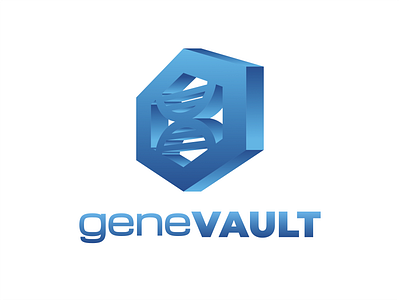 Gene Vault branding business company crygenic cryogenics genes genetic genetics logo protection sperm bank vault