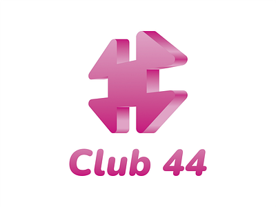 Club 44 branding business club clubs company dance dancing drink drinking logo music party partying