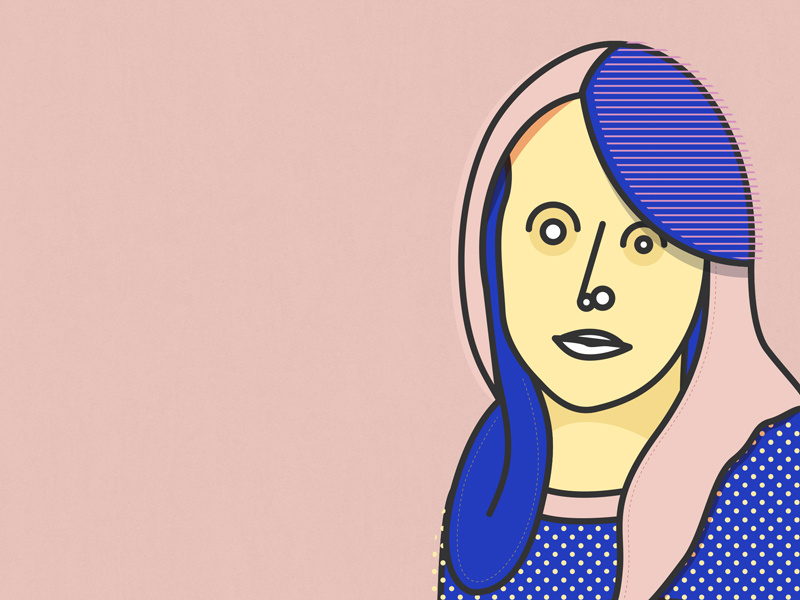 self portrait face silly quirk weird texture art line pattern self portrait illustration