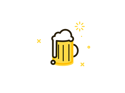 bb Beer art beer icon illustration line little small