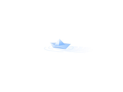 baby boat boat design gradient illustration light paper ripple shadow vector water