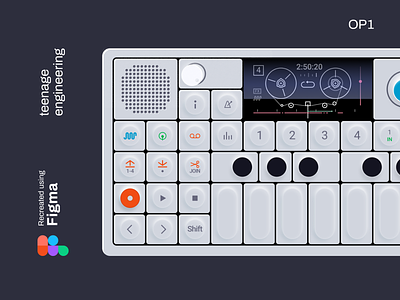 Made with Figma - Teenage Engineering OP1 figma product design teenage engineering