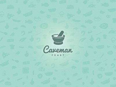 Caveman Feast - Splash Screen app food ios ipad recipes