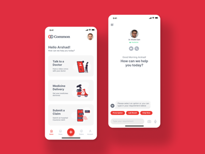 Health app design