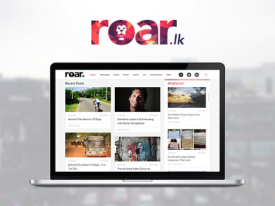 Roarlkcover colombo design newswebsite srilanka uiux website