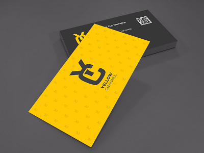 Yellow Channel Business Card branding business card design identity print