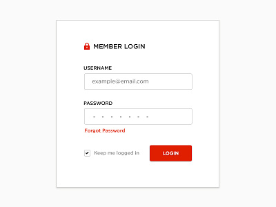 User Login Panel login login panel ui ui ux ux