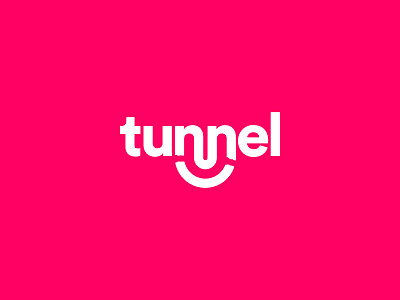Logo for Tunnel VPN branding identity logo logomark typeface vpn