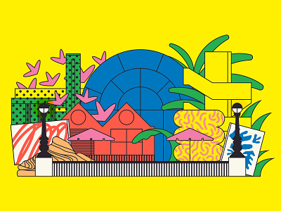 Southbank design illustration vector