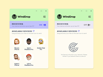 WindDrop airdrop file sharing mac app