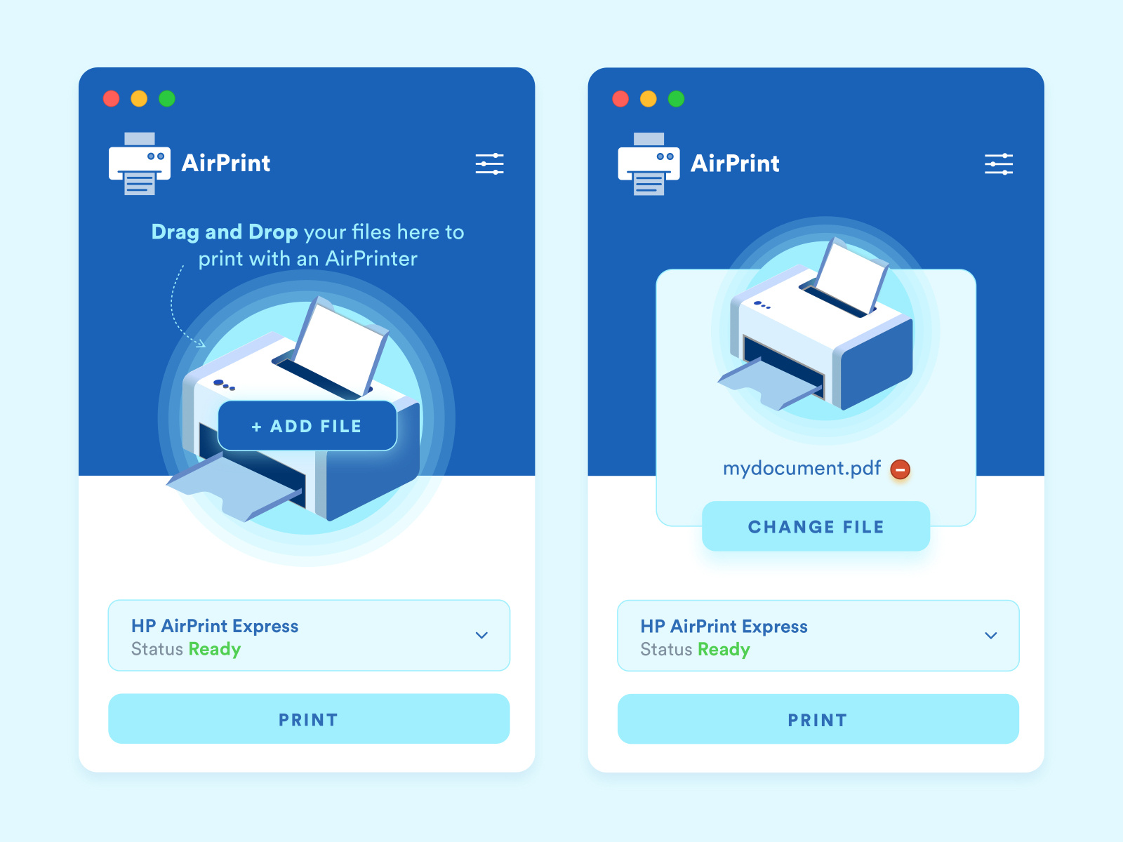 AirPrint by Airly Studio on Dribbble