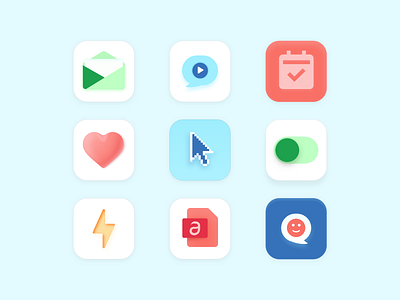 Airly Studio Icons app icon branding design graphic design icon illustration