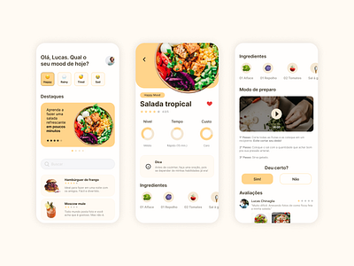 Recipe App app design graphic design ui ux