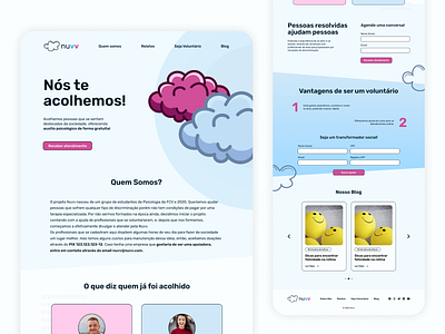 Website for an Psychology NGO design desktop graphic design landing page ui ux web website