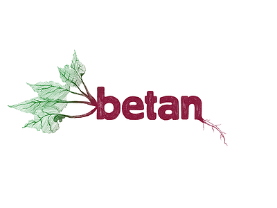 Logo for vegetarian restaurant in Stockholm beet illustration logo logotype restaurant vegetarian