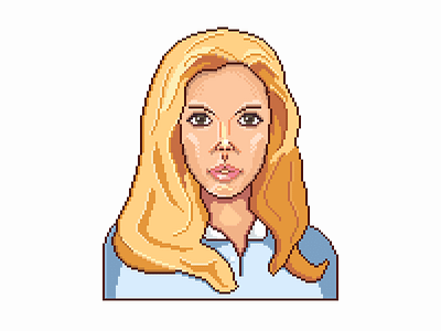 Pixel Scarlett art graphics pixel pixelart portrait woman