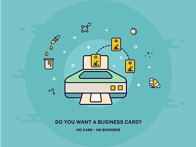 Do you want a business card? business card icon icons illustration print printer process tools