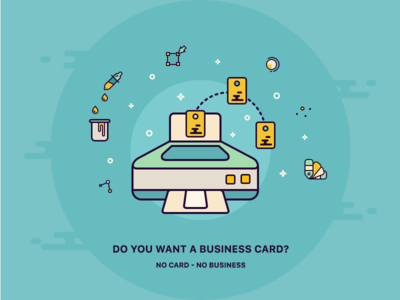 Do you want a business card? process print printer tools illustration business icons card icon