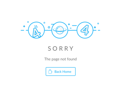404 Page Image sorry planet blue outline found not found image icon page 404