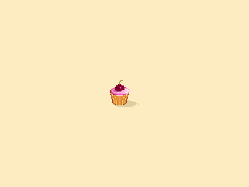 Pixel Muffin Animation by Iryna Nikolayeva on Dribbble