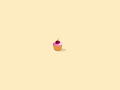 Pixel Muffin Animation cherry animation gif graphics pixelart art pixel