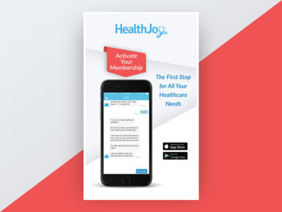 Promotional Poster web print advertisement advert phone health design promotion poster