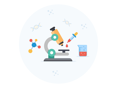 Lab illustration for an article chemist glass icon illustraion lab laboratory medecine research science test
