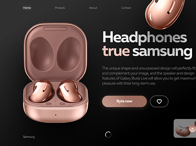 Samsung Galaxy Buds Live branding design samsung ui